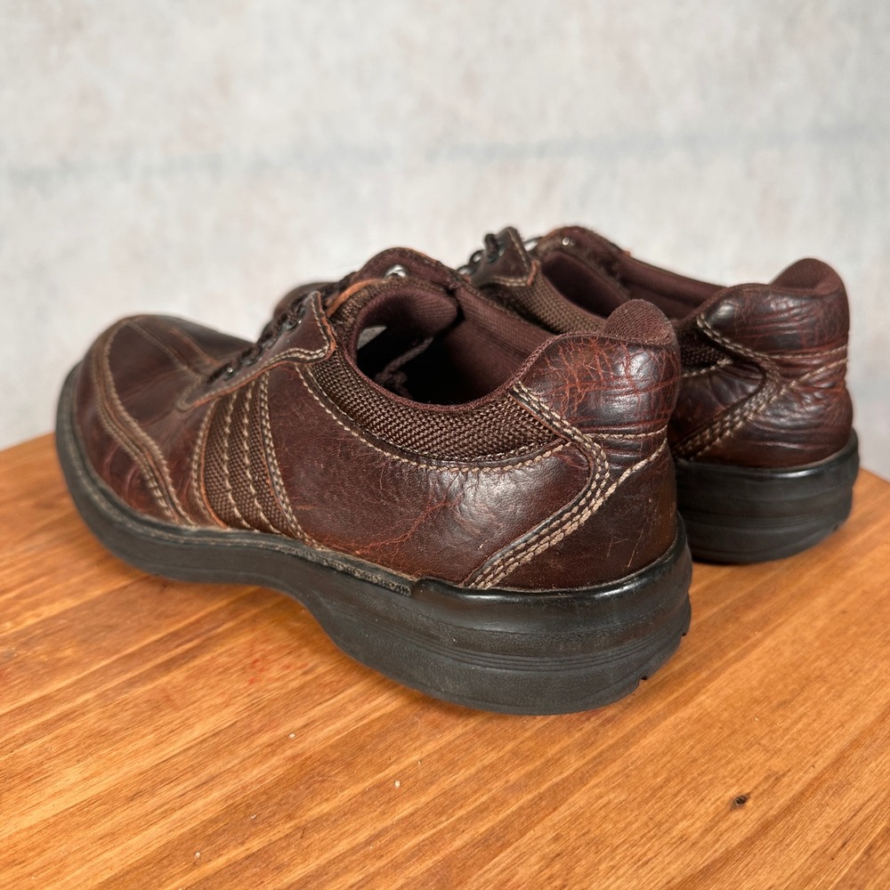Clarks Collection Shoes Mens 7.5 Brown Leather Lace Up Casual Good 13287 - Picture 8 of 15